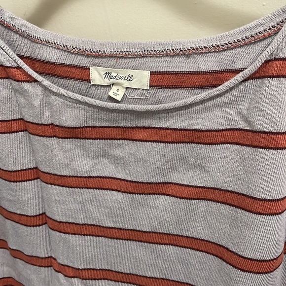 MADEWELL, boatneck cropped top, S - Picture 5 of 7